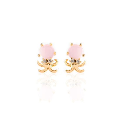 Exquisite Face Little Girl Heart Earrings