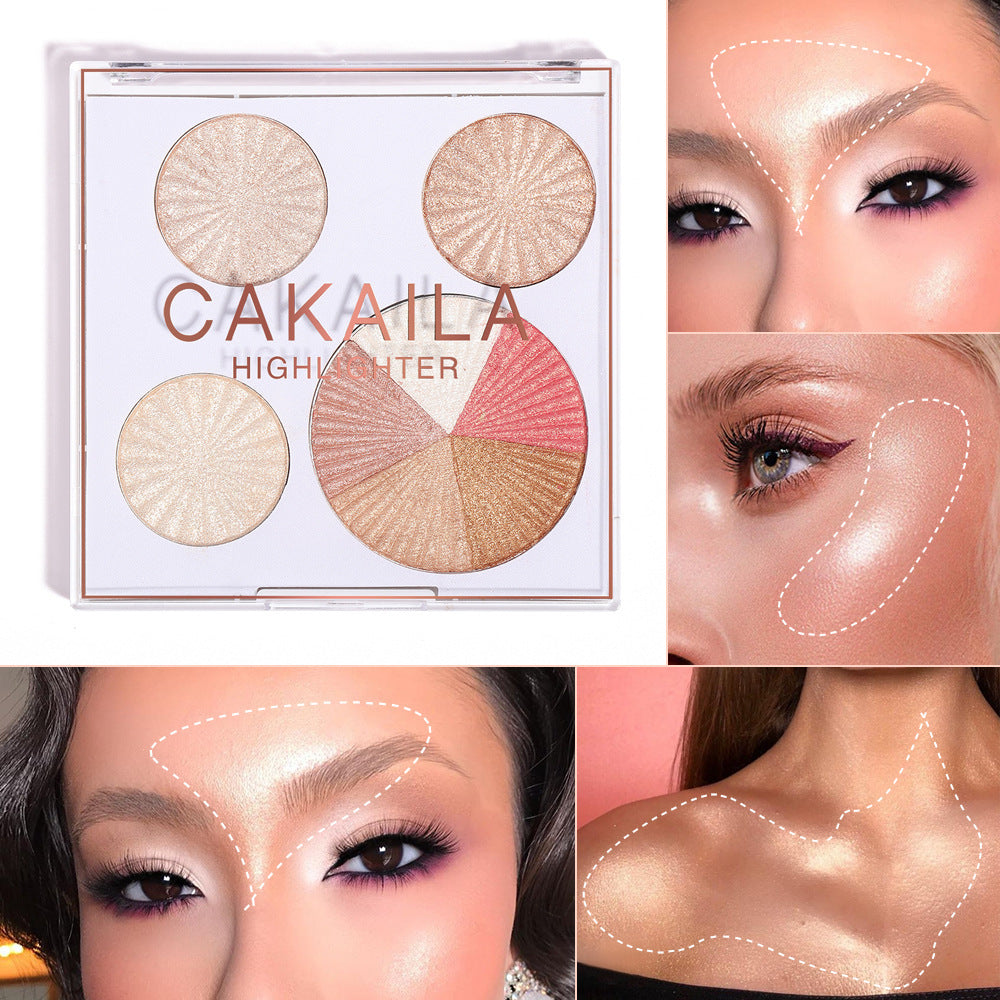 8-color Highlighting Powder Enhances Silhouette Contouring