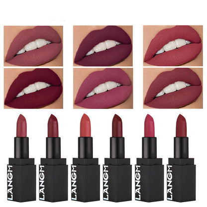 Two-tone Lip Glaze Small Silver Bar Double-headed Matte