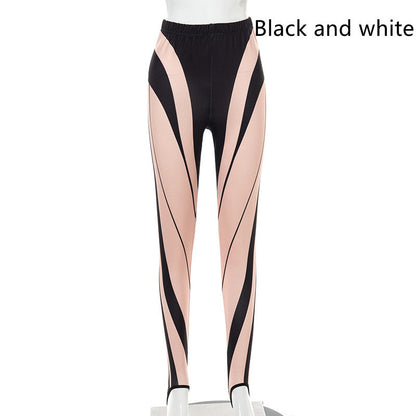 Fashion Women's Printed High Waist Slim Leggings