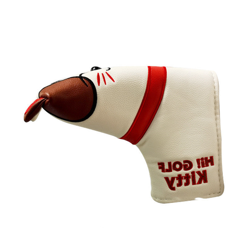 Golf Putter Cover Embroidered Waterproof PU Fabric